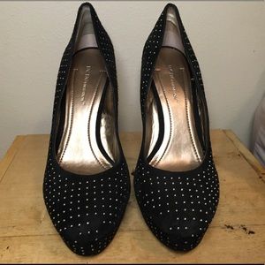Black & Silver studded BCBG Heels